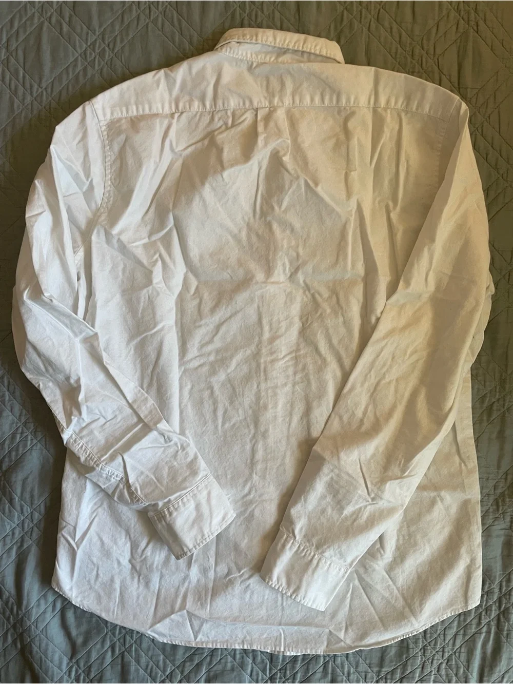 J. Crew Classic Tall Broken-in organic cotton oxford shirt in White LT $98 BG423